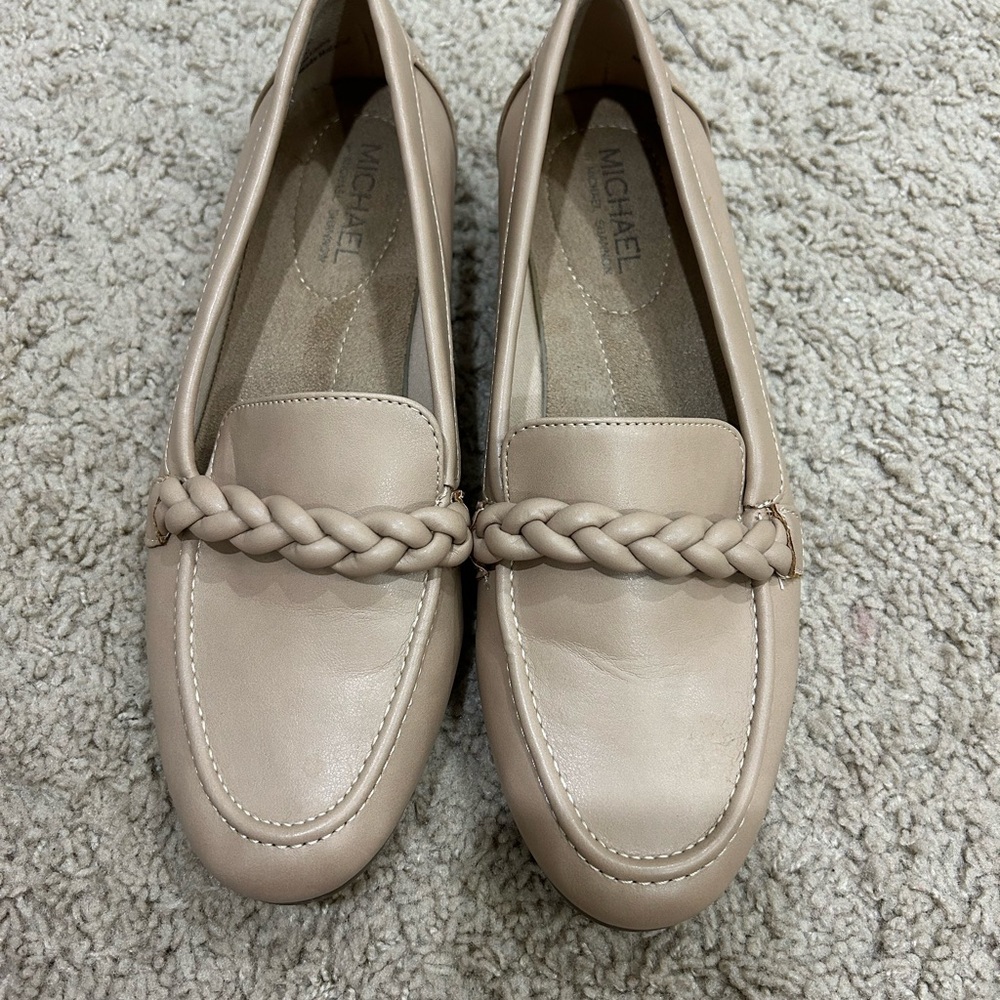 Michael Shannon Cream Braided Loafers